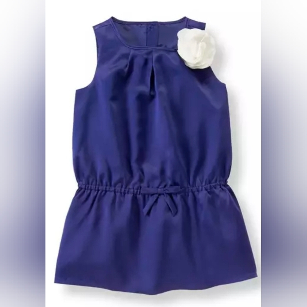 Janie And Jack Rich Blue Blossom Dress Blue 6